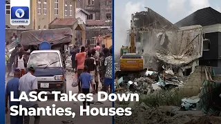 Demolition Of Shanties, Houses On Lekki Coastal Road, Hopeville Estate +More | Eyewitness Report