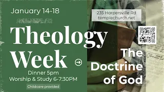 Theology Week 2024: Session 1 - Dr. Chris McMillan, "The Providence of God"