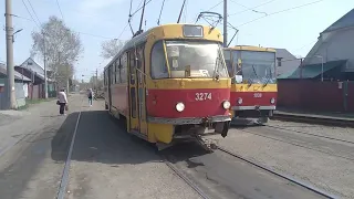 Поездка на Старом Трамвае 🚋 Татра Т3SU-3274. 5 маршрут. 05.05.24.