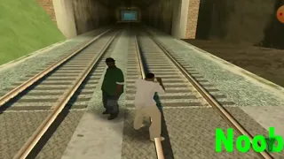 GTA SAN ANDREAS noob vs pro vs troll vs chiter