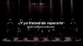 Coldplay; Fix You (BTS cover) › MTV Unplugged Live (Lyrics + Español)