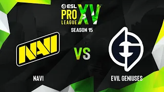 NaVi vs Evil Geniuses | Карта 2 Dust2 | ESL Pro League Season 15 - Group D