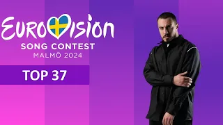 Eurovision 2024: My top 37 (so far: 16/03/2024)