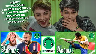 ♫ BATOM DE CEREJA REACT FUTPARODIAS E ♫ AS MELHORES JOGADAS NA BANDEIRINHA DE ESCANTEIO