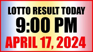 Lotto Result Today 9pm Draw April 17, 2024 Swertres Ez2 Pcso