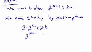 Prove 2^n is greater than n