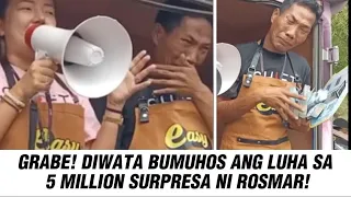 GRABE! DIWATA BUMUHOS ANG LUHA SA 5 MILLION SURPRESA NI ROSMAR!