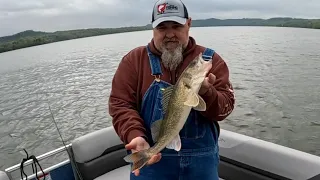 Fishing for saugeye at Seneca lake. I learned about the spoon magic.