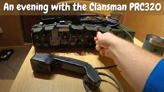 Close up of the Clansman PRC320 military radio