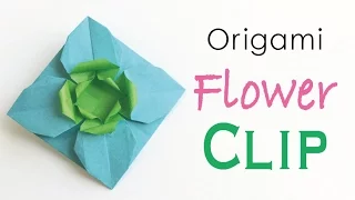 Origami Paper Flower Clip Pin Broach - Origami Kawaii〔#167〕