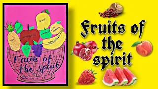 FRUITS OF THE SPIRIT । CRAFT 3 । SUNDAY SCHOOL KIDS CRAFTS । DIY