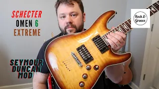 Schecter Omen 6 Extreme Review and Demo | Seymour Duncan Distortion and Invader Mod
