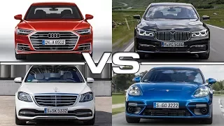 Audi A8 vs BMW 7 Series vs Mercedes S-Class vs Porsche Panamera