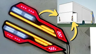 I made a Custom set of Tail Lights for our scratch built Motorhome