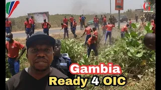 Banjul Road clearing for OIC Summit The Gambia