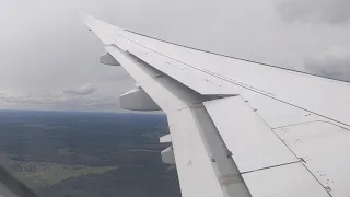 Сухой суперджет 100. Посадка в а/п Шереметьево (Sukhoi Superjet 100 landing at Sheremetyevo airport)