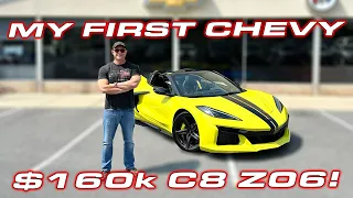 C8 Z06 DELIVERY DAY! * My first Chevy cost more than my first Lamborghini!?