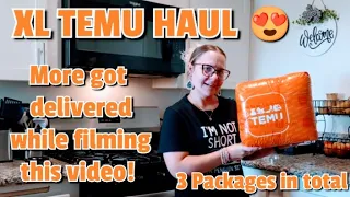 XL TEMU HAUL 🧡This haul has three large bags. Two of them were delivered to my door while filming!!!