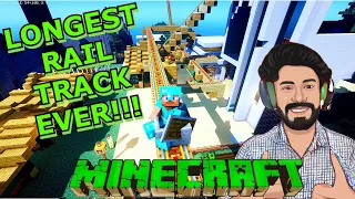 🔥Longest Railway Track in MINECRAFT🔥| #reaction