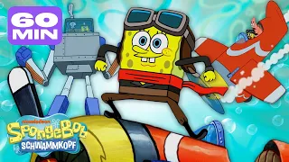 SpongeBob | Alle Autos, Busse, Züge, Roboter und andere Fahrzeuge in Bikini Bottom! | Schwammkopf