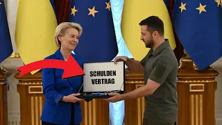 Von der Leyen verrückte Versprechungen an Zelensky - Steuerzahler wird ausgelacht..