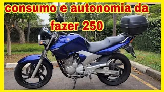 Consumo e autonomia da Yamaha fazer 250 2008