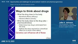 E07.1 - Pharmacogenetics:  Overview, genetic diversity and opportunities to improve patient outcomes