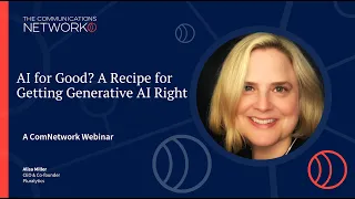 WEBINAR: AI for Good? A Recipe for Getting Generative AI Right