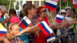 Впервые день Российского флага отмечает Бердянск