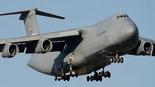 Largest Aircraft Lockheed C-5 Galaxy Feeding HH-60G Pave Hawk - Full Military Documentary