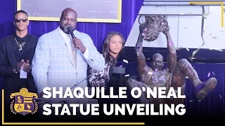 Shaq's Statue Unveiled Outside Of Staples Center (Includes Shaq's Speech!)