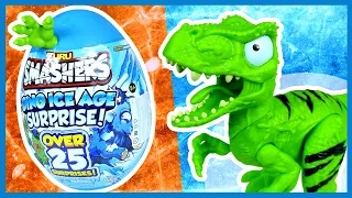 Гигантское яйцо динозавра #01. Слаймы и сюрпризы. Smashers Dino Ice Age Surprise.