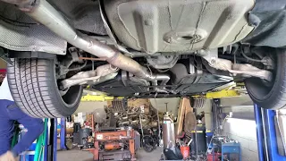 bmw e60 550i custom exhaust setup straight piped (Revs) **LOUD WARNING**