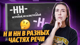 Н и НН в разных частях речи