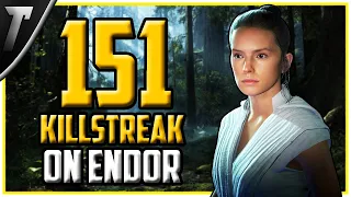 Star Wars Battlefront 2 Rey Skywalker 151 Killstreak (Endor)