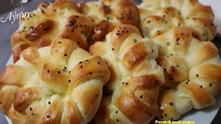 Türkische Pogca Rezept-bleibt eine Woche frisch-weich und lecker-peynirli serit pogca