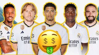 أكبر 10 رواتب لاعبين في ريال مدريد 🤑🤯