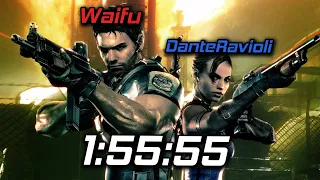 Resident Evil 5 COOP Speedrun with DanteRavioli in 1:55:55