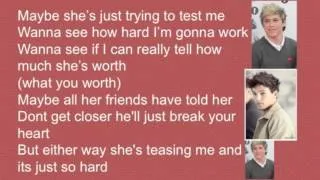 She's Not Afraid by One Direction with lyrics and pics