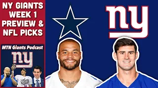 NY Giants Week 1 PREVIEW vs Cowboys + NFL Spread Picks