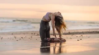 15 minut | večerní jóga pro uvolnění a relaxaci | jóga se šuměním oceánu