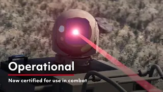 High Energy Laser Weapon System In Action