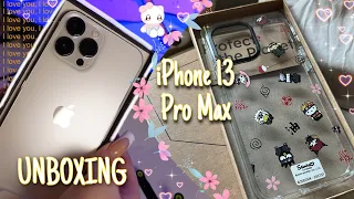 ASMR iPhone 13 Pro Max Unboxing✨Silver Edition - accessories + camera test | Renelley