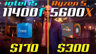 i5-11400F vs. Ryzen 5 5600X | Test in 8 Games