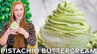 How to Make Pistachio Buttercream Frosting - Extra Creamy! Back to Cake Basics