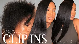 REALISTIC SEW-IN DUPE WITH YAKI HAIR!!  FLAT SEAMLESS CLIP-INS, NO SALON REQUIRED! Ft. CURLS QUEEN