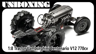 1/8 Tractor Lamborghini Centenario V12 770cv / AMR unboxing