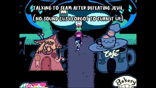 Deltarune: Talking to seam with shadow crystals