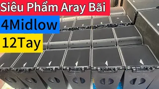 bộ loa sự kiện bãi xịn siêu khủng cho ae sự kiện đầu tư ..  cấu hình 12 tay kép 25 4 quả midlow 50