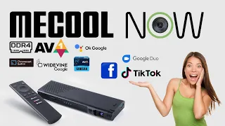 Mecool KA2 NOW Amlogic S905X4 AV1 WebCam Social Media Android TV Box